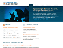 Tablet Screenshot of intelligent-concrete.com